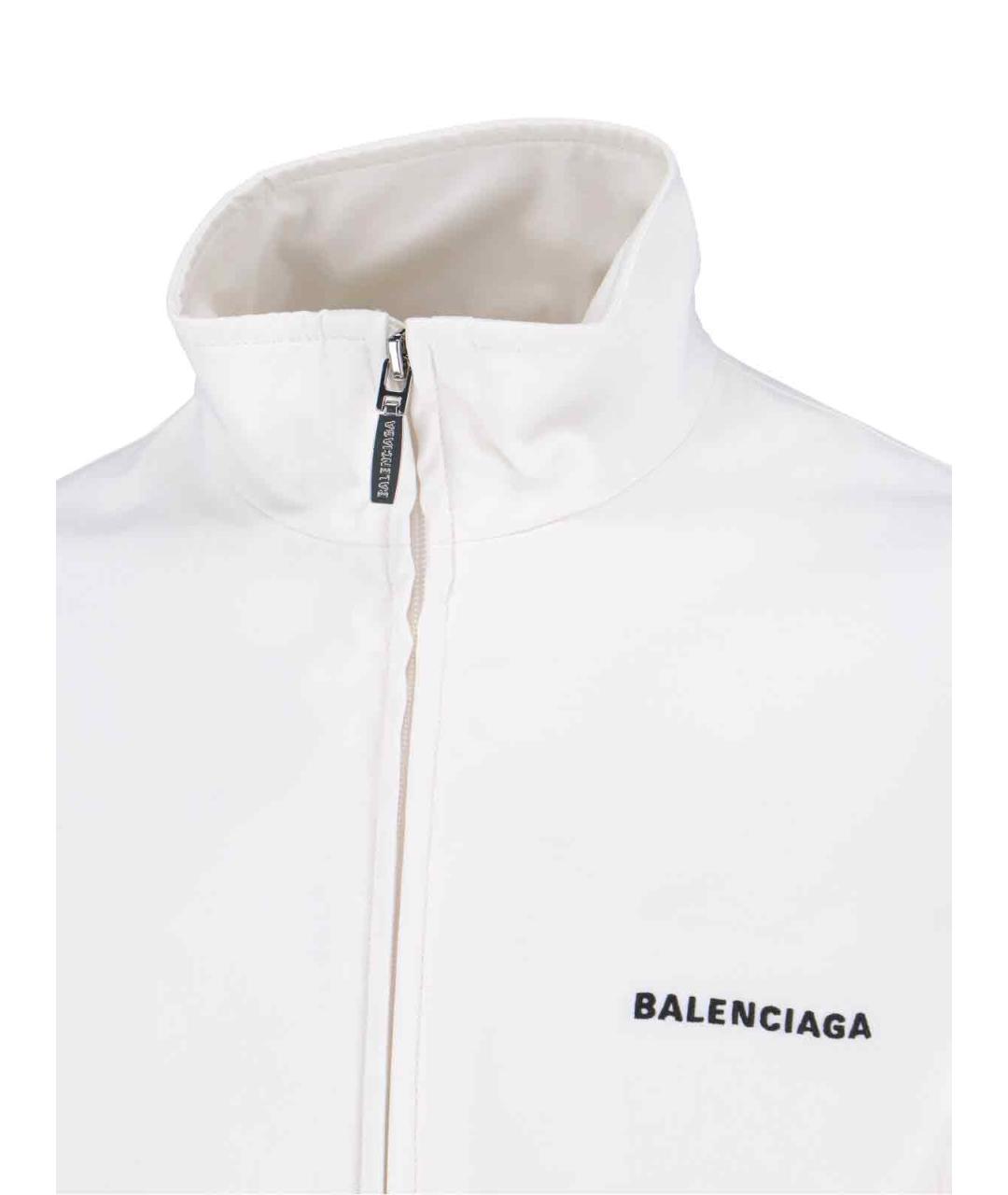 BALENCIAGA Белая полиэстеровая куртка, фото 3