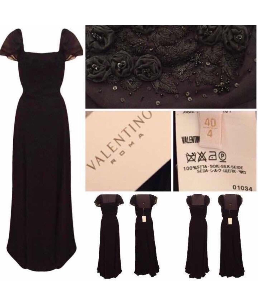 VALENTINO Черное вечернее платье, фото 4