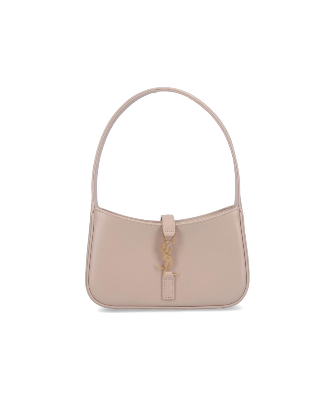 SAINT LAURENT Бежевая кожаная сумка тоут, фото 1