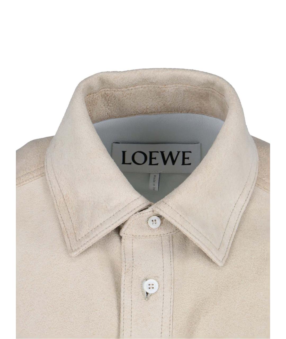 LOEWE Бежевая замшевая куртка, фото 3