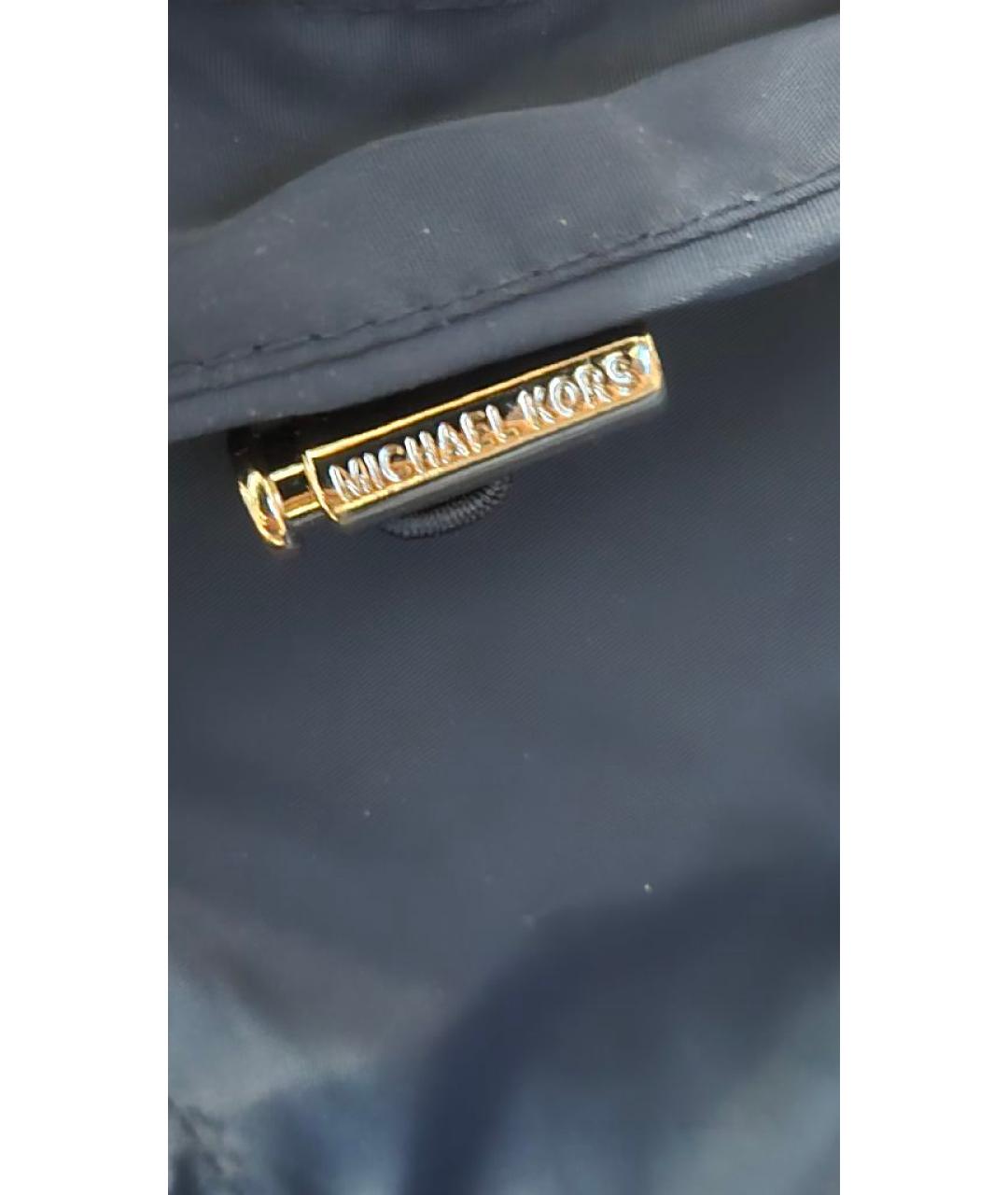 MICHAEL KORS Темно-синяя полиамидовая парка, фото 5