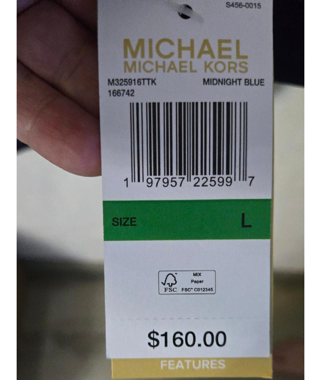 MICHAEL KORS Темно-синяя полиамидовая парка, фото 7