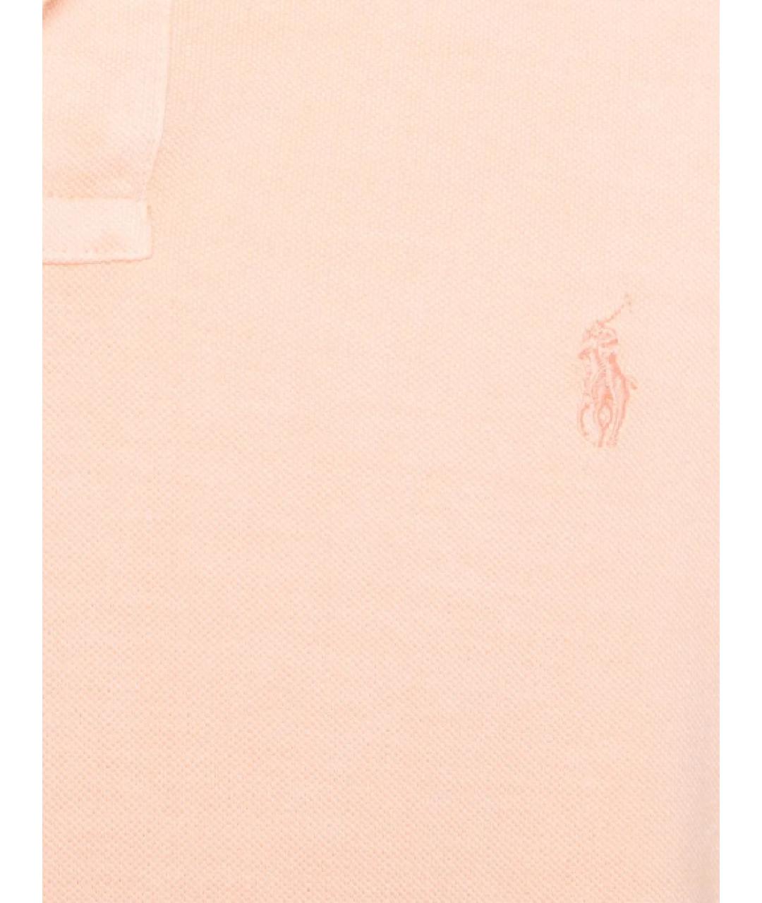 POLO RALPH LAUREN Розовое хлопковое поло с коротким рукавом, фото 2