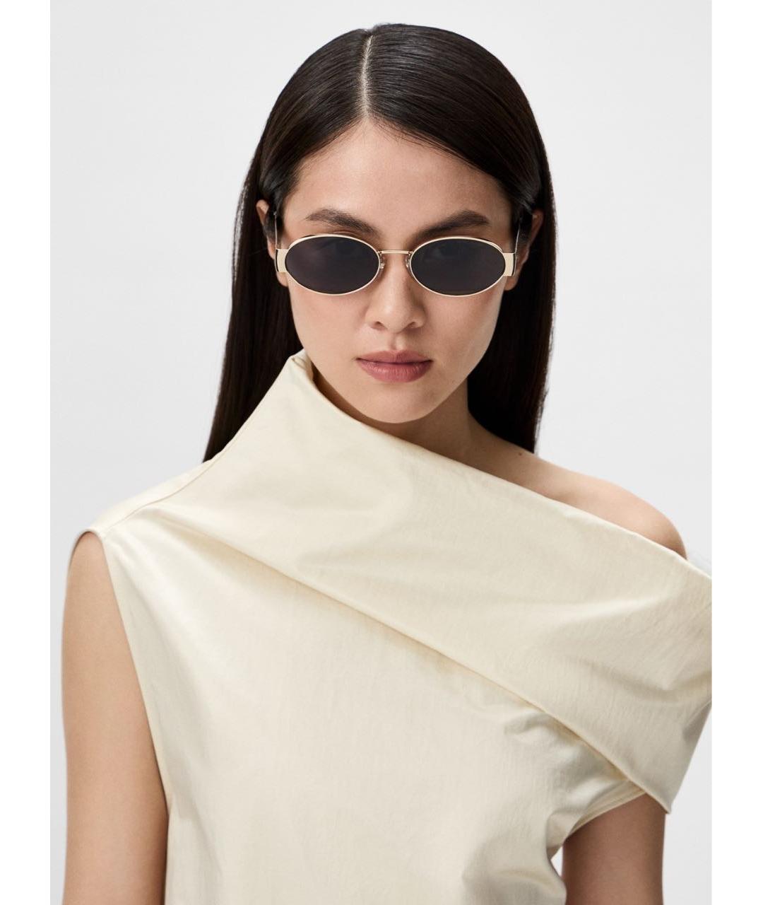 MARC JACOBS Золотые солнцезащитные очки, фото 4