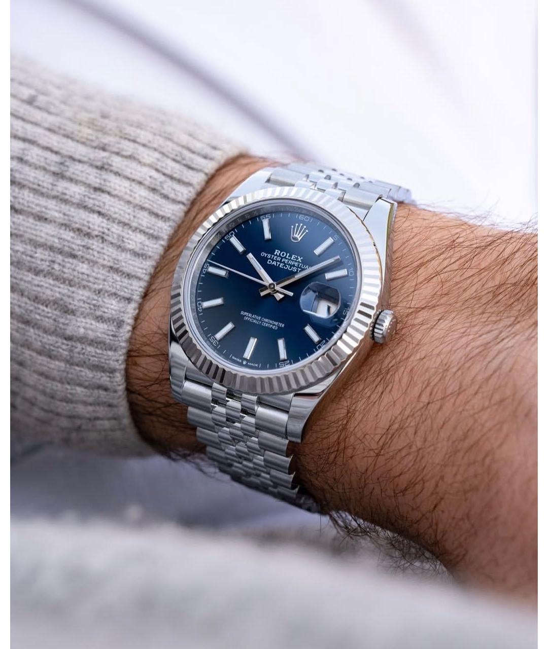 ROLEX Синие часы, фото 6