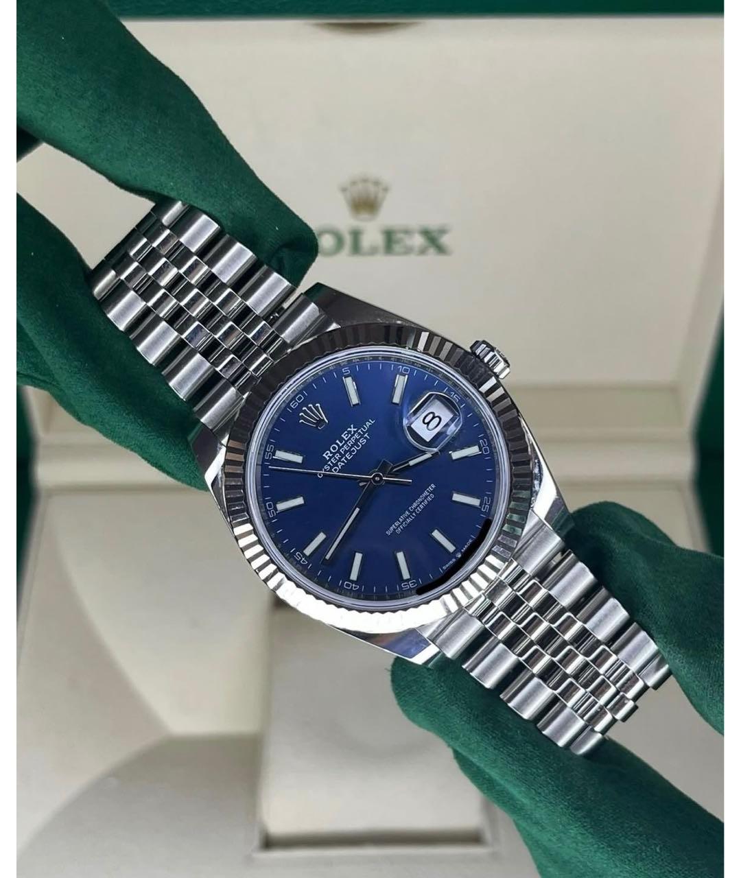 ROLEX Синие часы, фото 5
