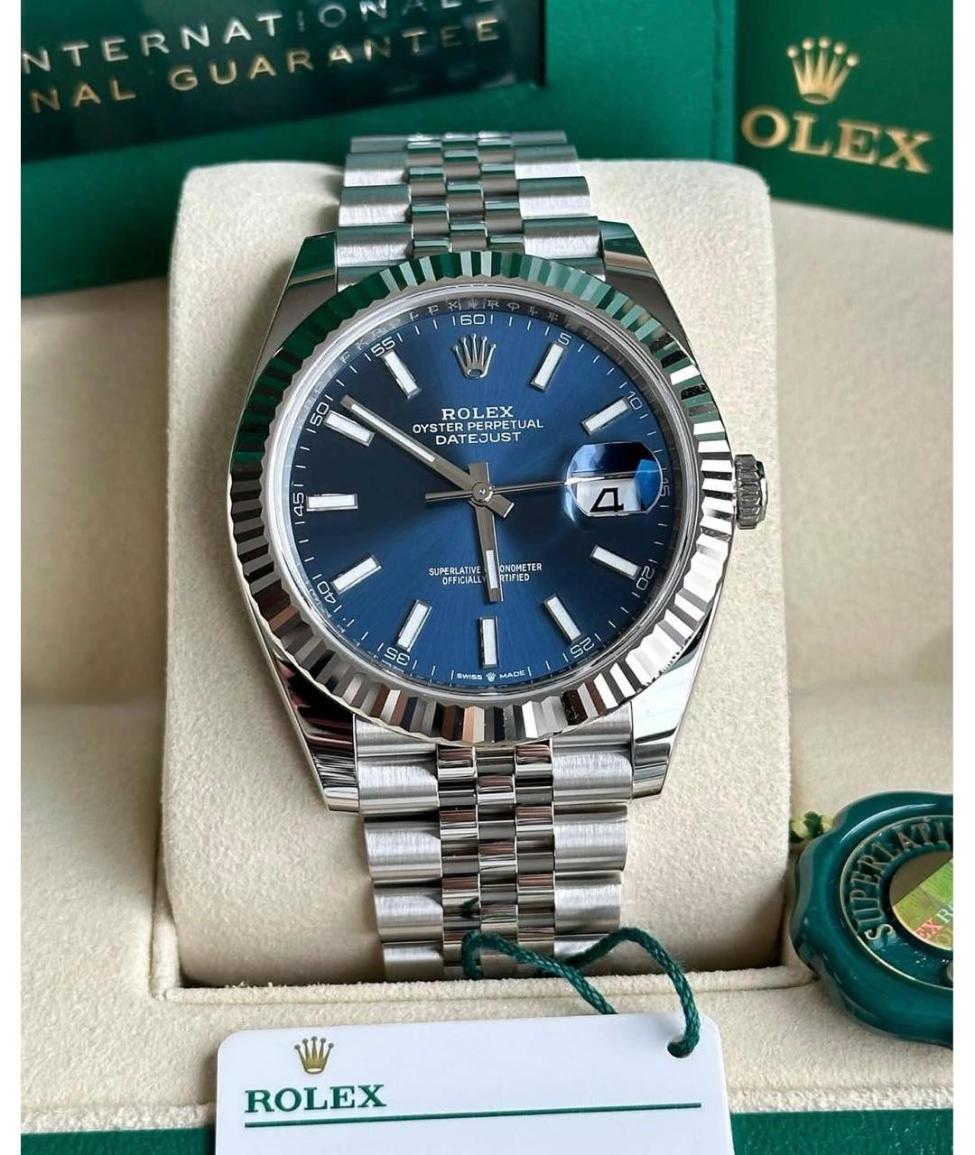 ROLEX Синие часы, фото 3