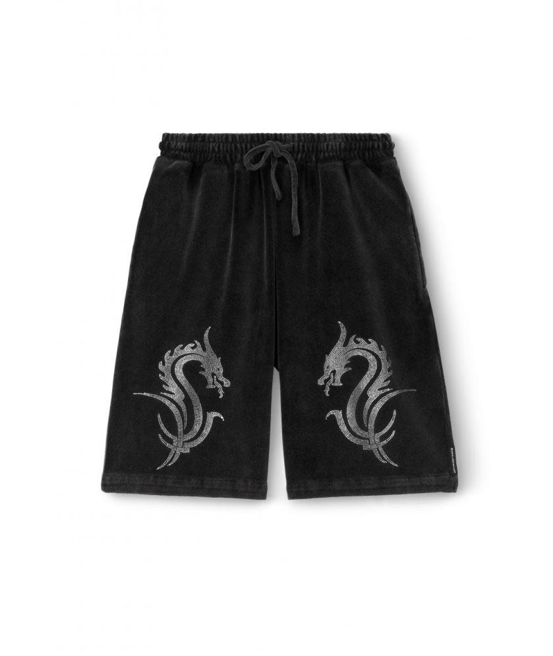 ALEXANDER WANG Черные велюровые шорты, фото 2