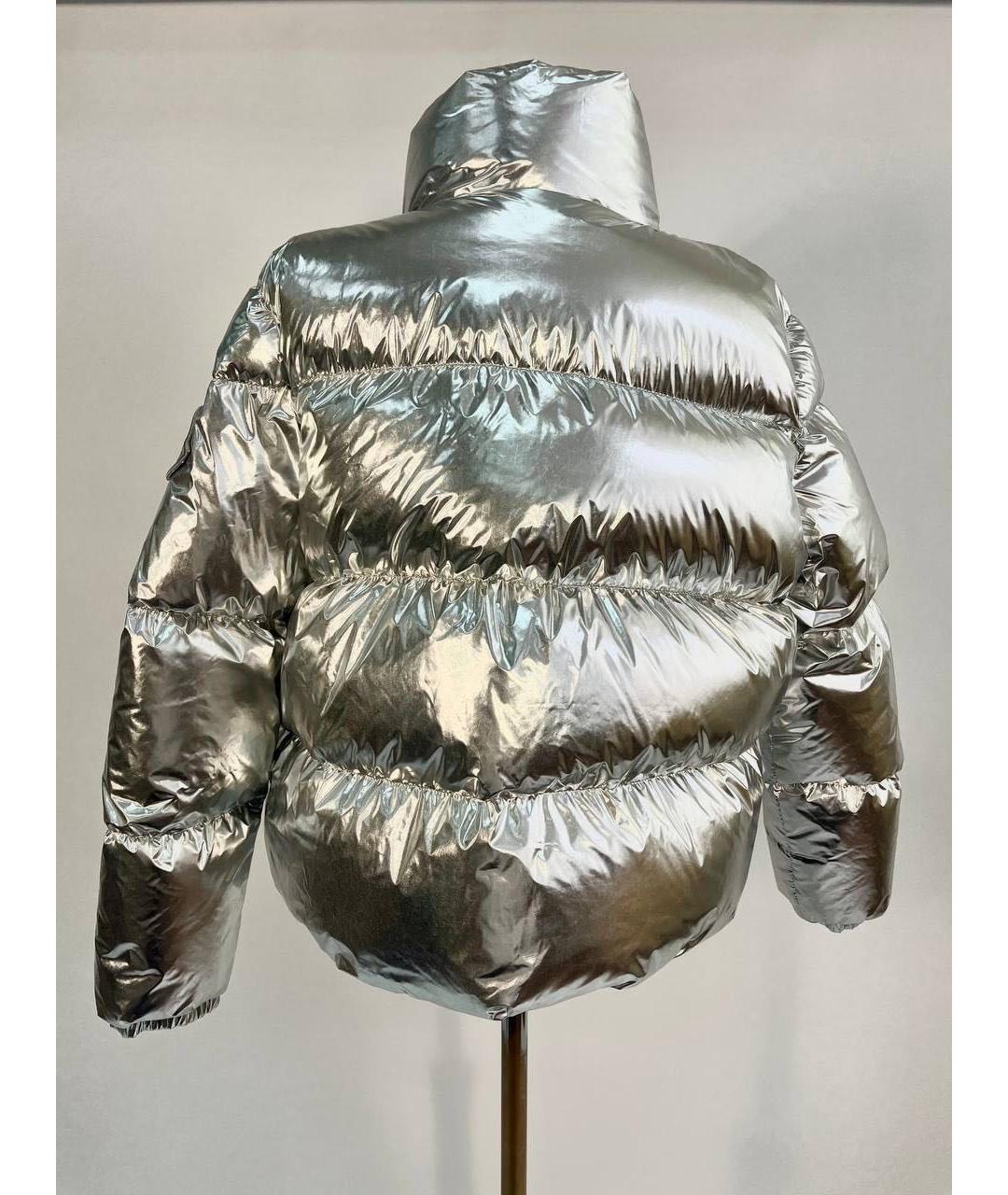MONCLER Серебрянный пуховик, фото 7