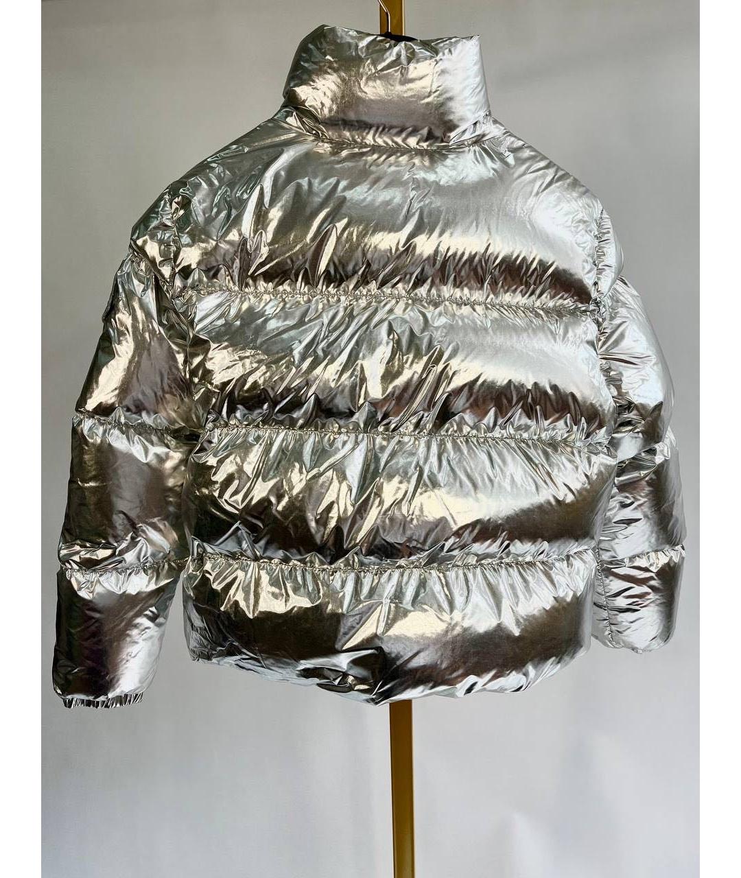 MONCLER Серебрянный пуховик, фото 2