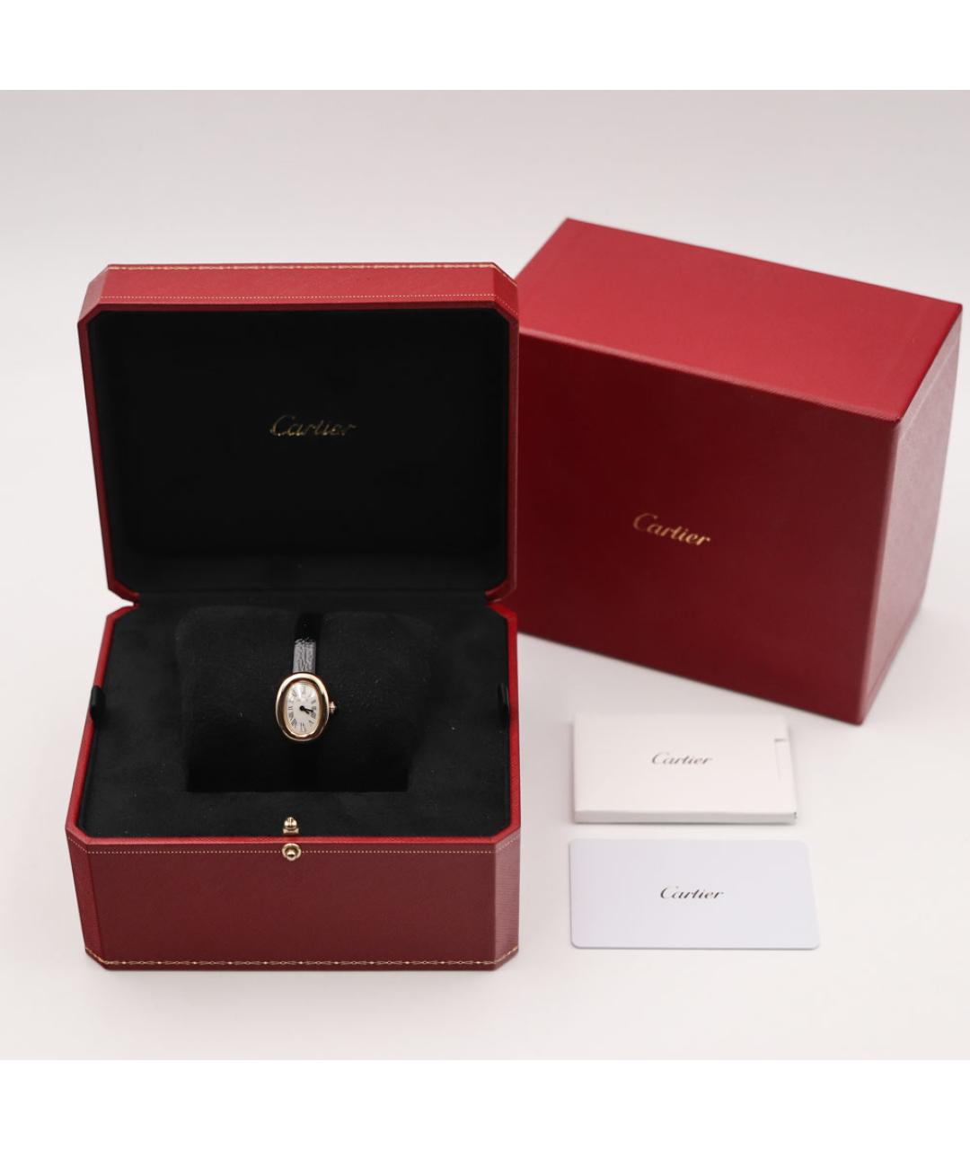 CARTIER Белые часы из желтого золота, фото 5