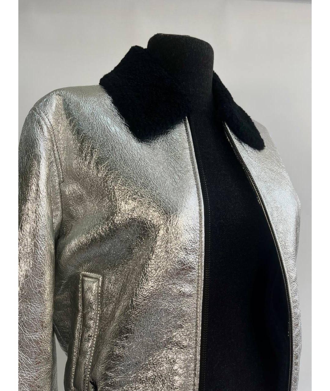 CHRISTIAN DIOR Серебряная куртка, фото 5