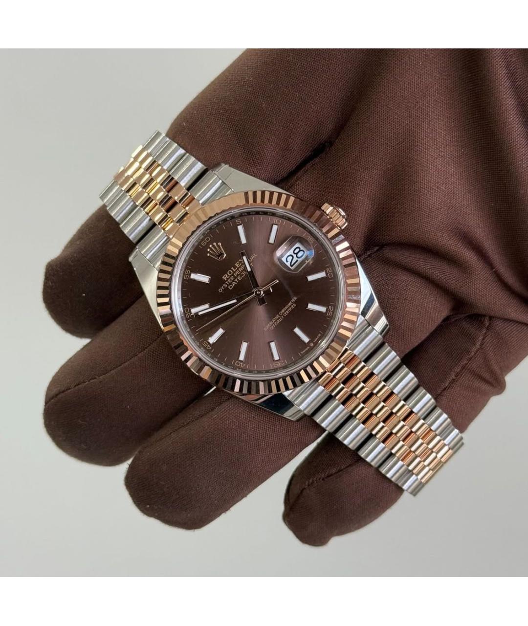 ROLEX Коричневые часы, фото 7