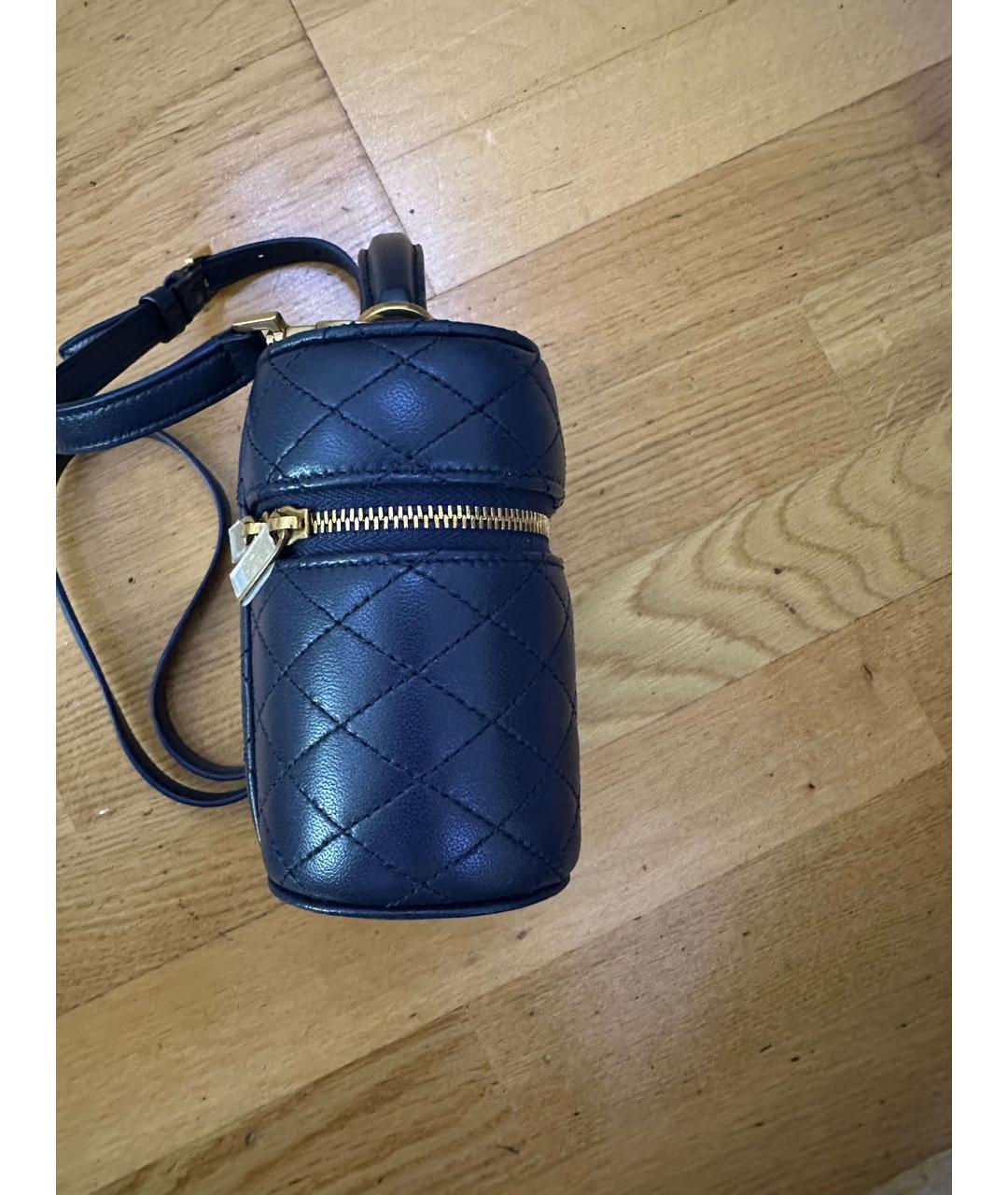 SAINT LAURENT Темно-синяя кожаная сумка через плечо, фото 3