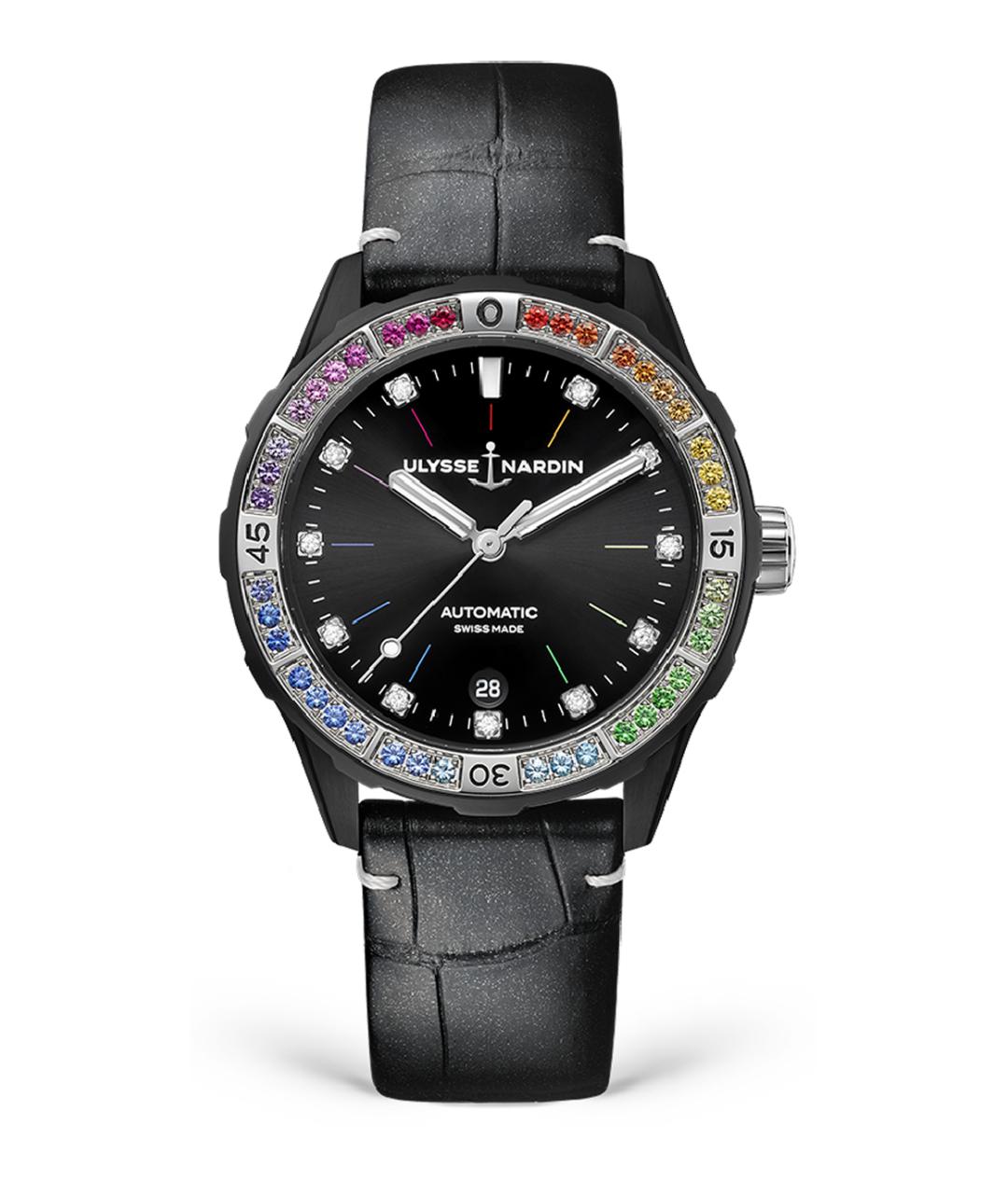 Ulysse Nardin Черные часы, фото 2