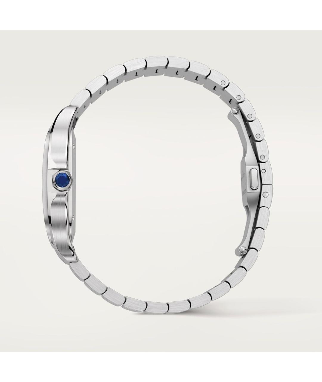 CARTIER Темно-синие металлические часы, фото 5