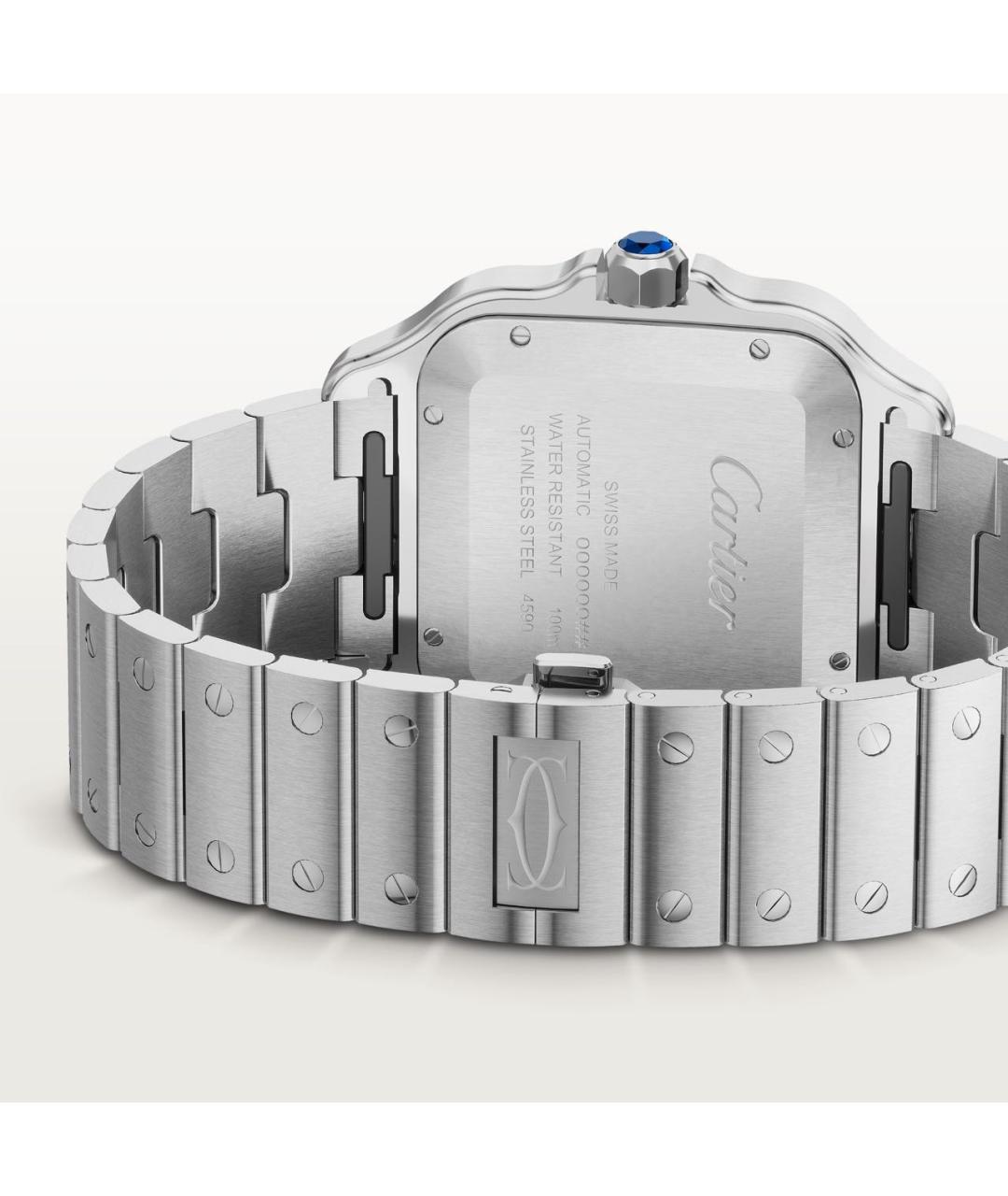 CARTIER Темно-синие металлические часы, фото 5