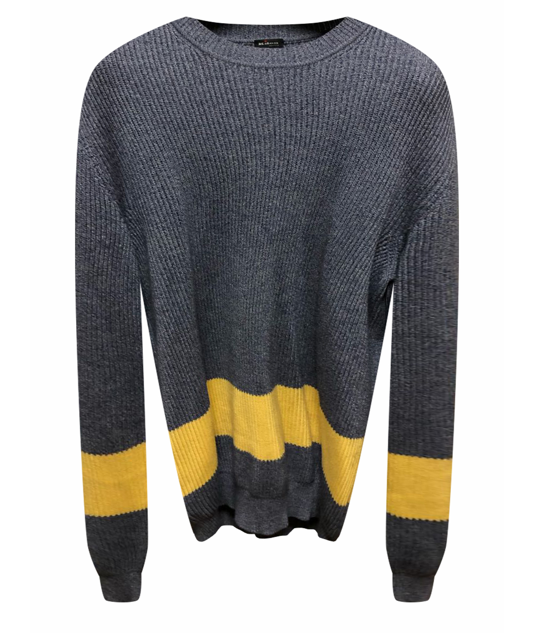 KITON Серый хлопковый джемпер / свитер, фото 1