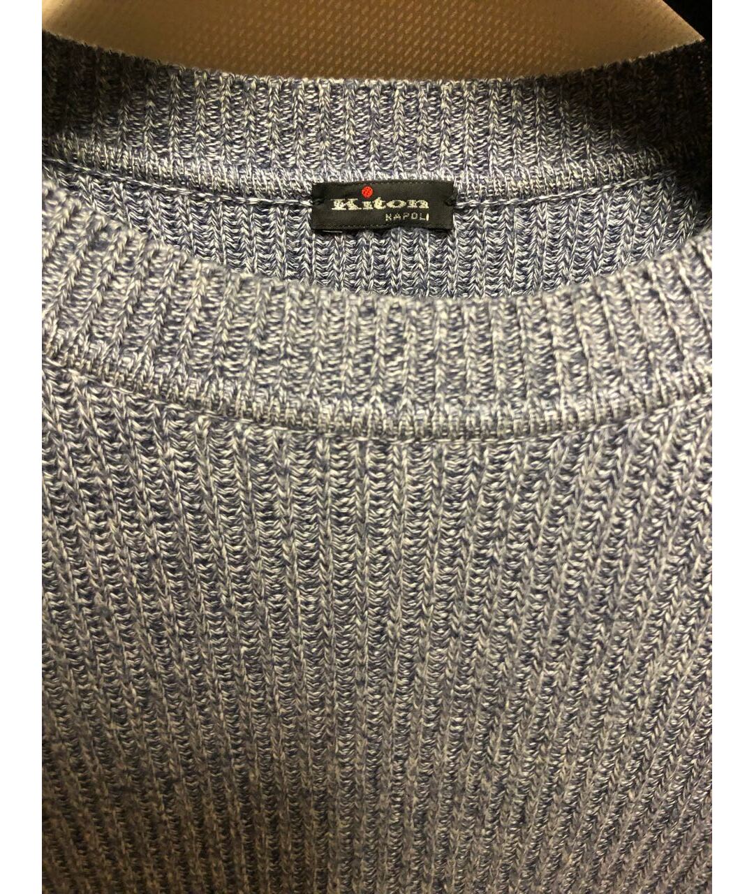 KITON Серый хлопковый джемпер / свитер, фото 3
