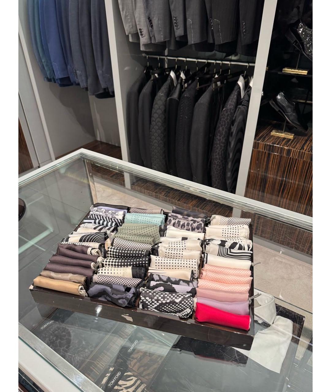TOM FORD Белый шелковый платок, фото 6