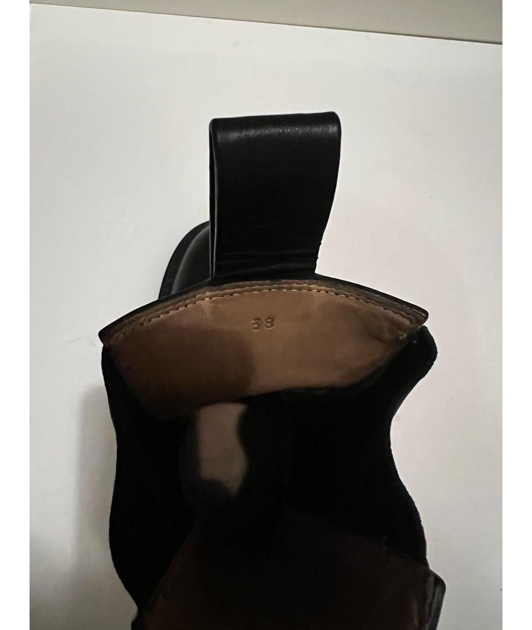 BOTTEGA VENETA Черные кожаные сапоги, фото 5