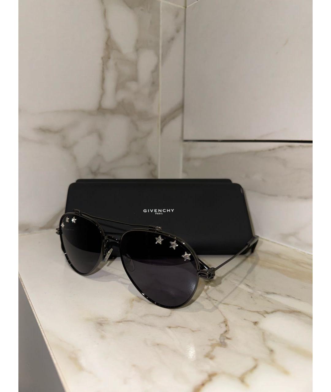 GIVENCHY Черные металлические солнцезащитные очки, фото 2
