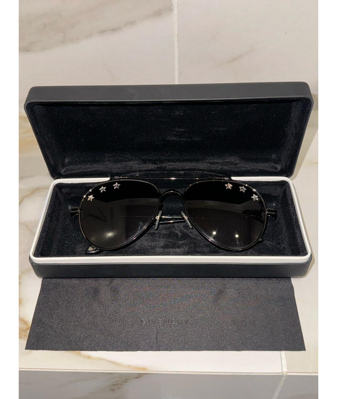 GIVENCHY Черные металлические солнцезащитные очки, фото 3