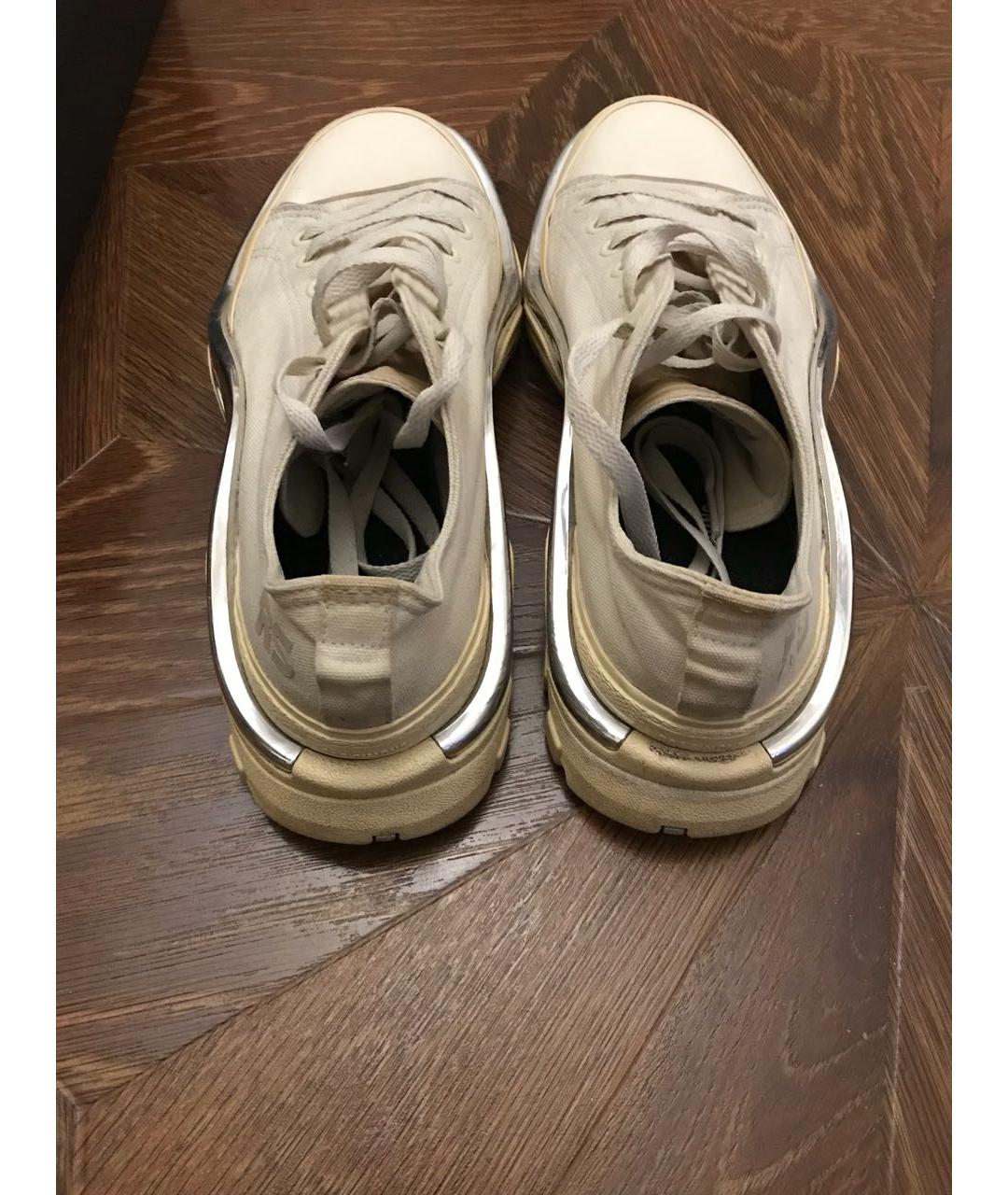 ADIDAS X RAF SIMONS Бежевые низкие кроссовки / кеды, фото 5