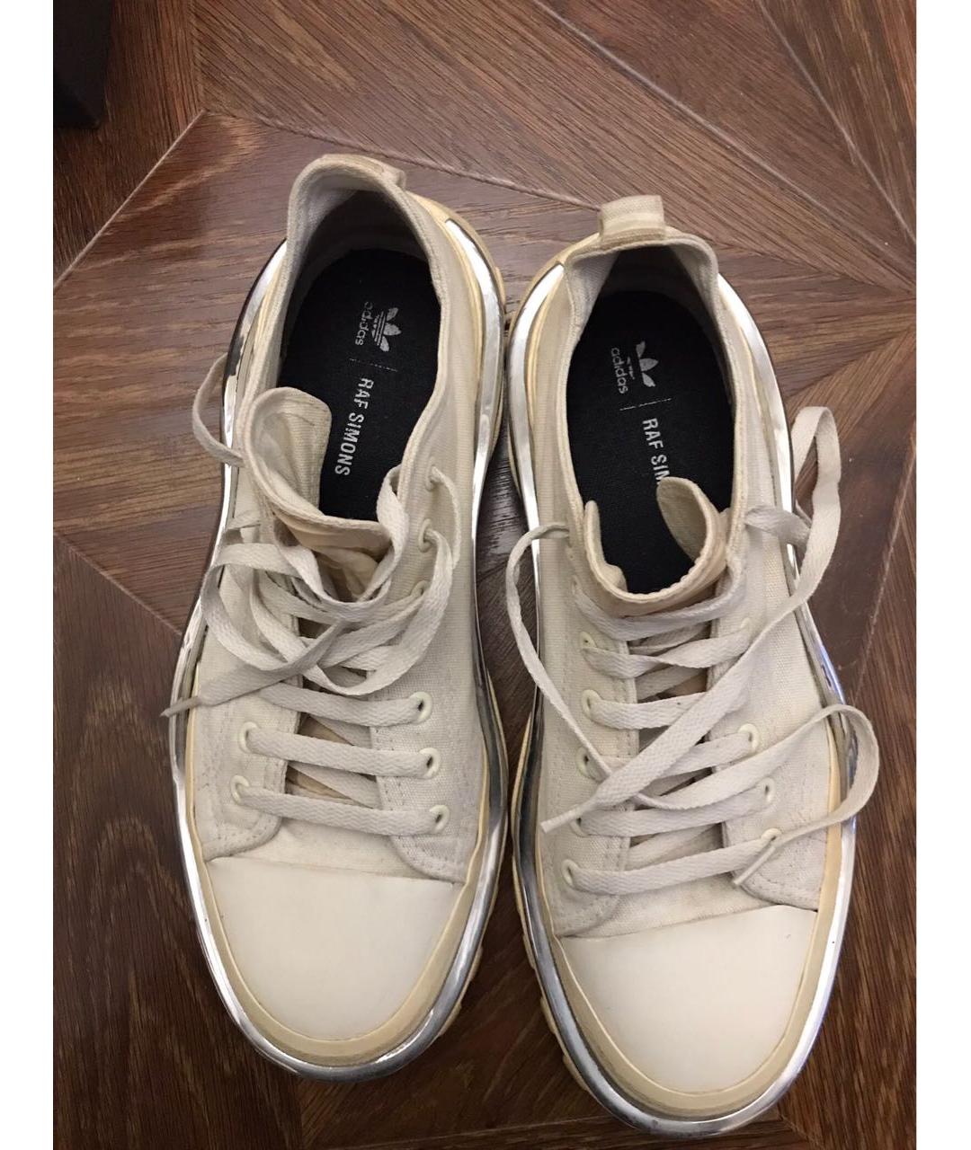 ADIDAS X RAF SIMONS Бежевые низкие кроссовки / кеды, фото 4