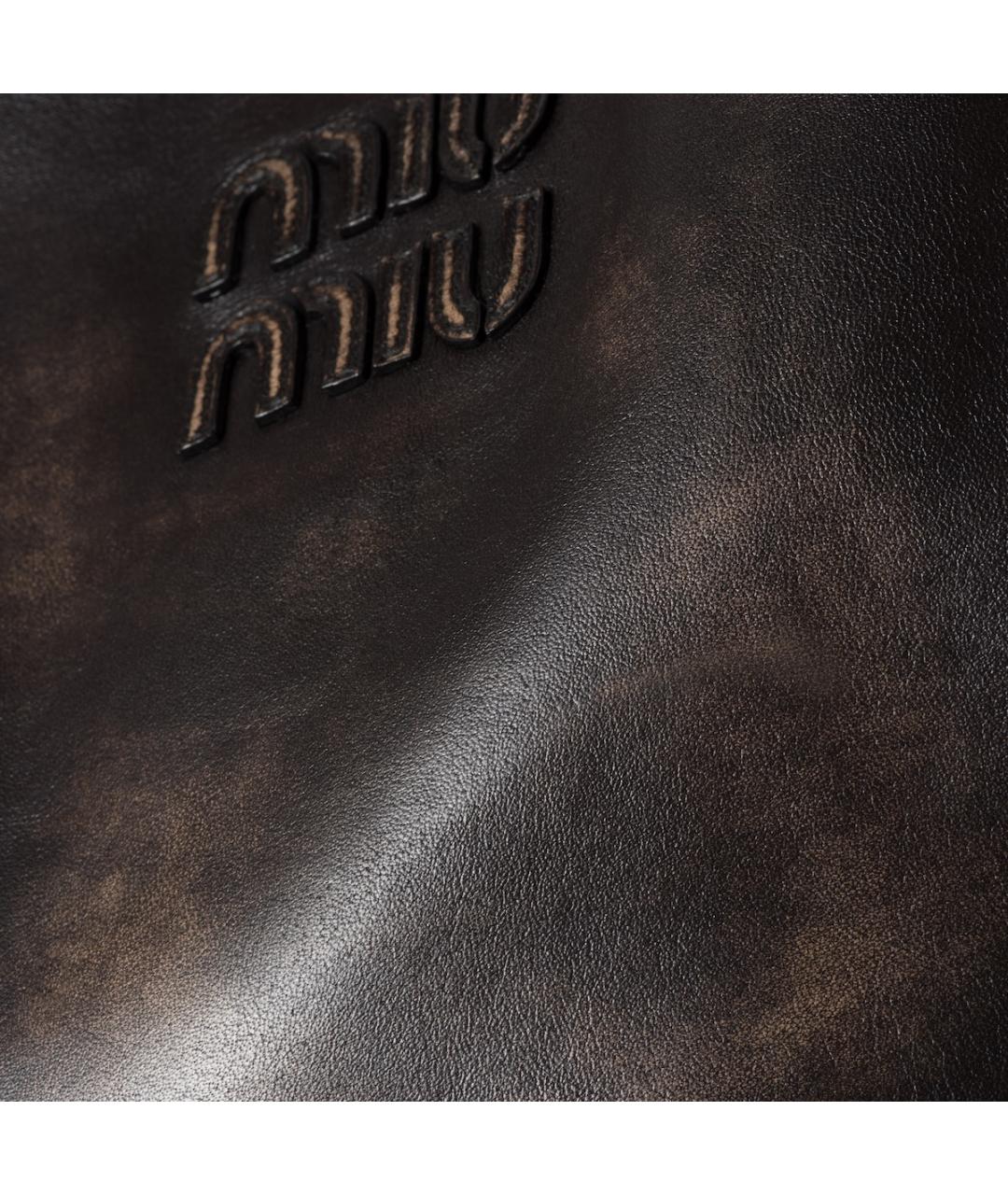MIU MIU Коричневая сумка с короткими ручками, фото 8