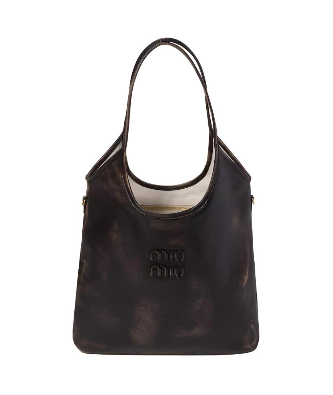 MIU MIU Коричневая сумка с короткими ручками, фото 2