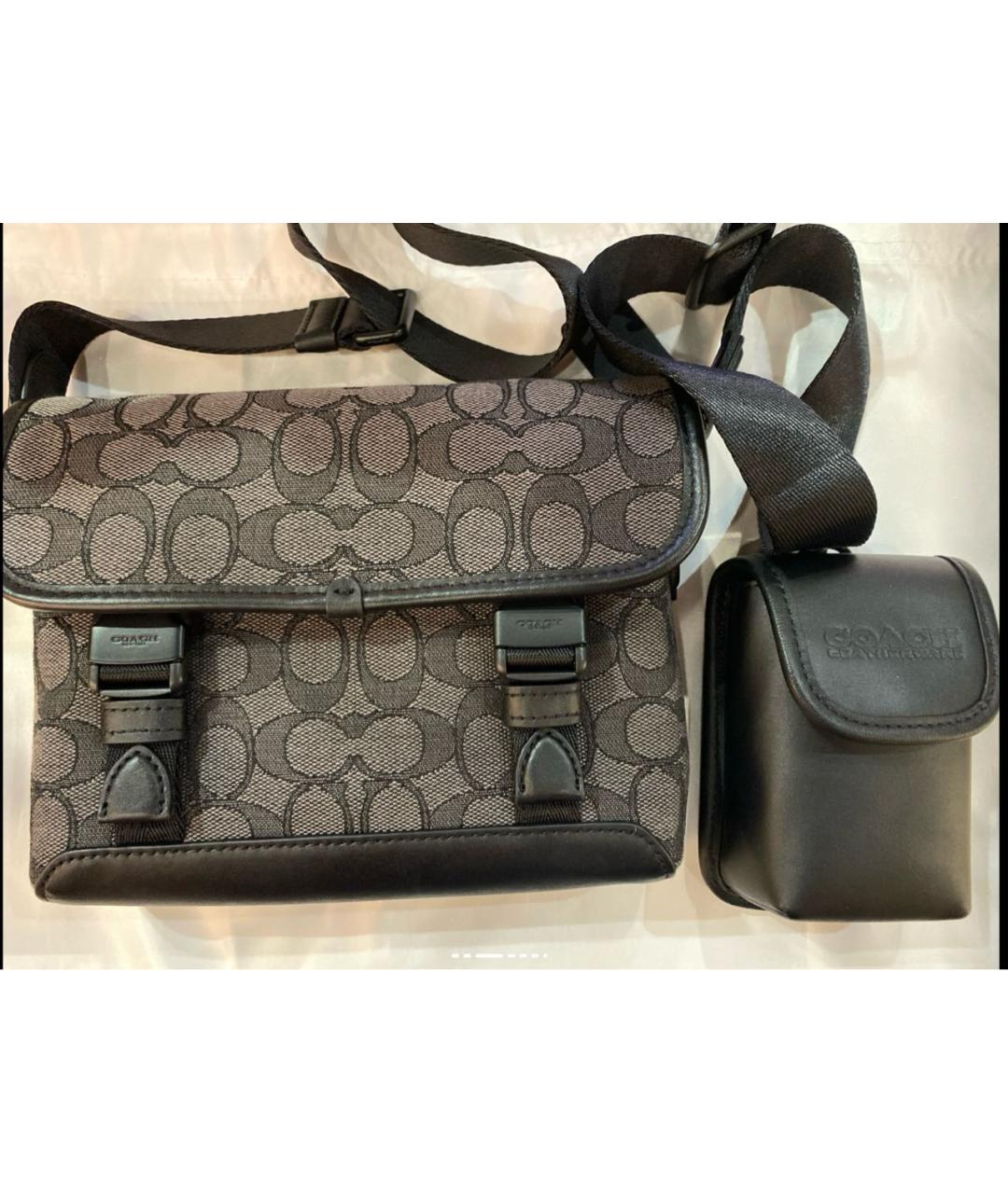 COACH Коричневая сумка на плечо, фото 3