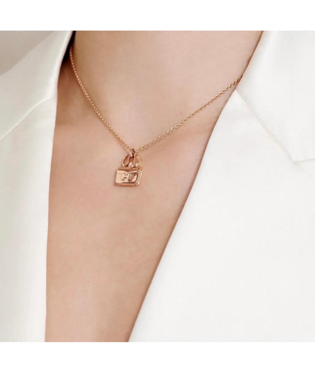HERMES Золотая подвеска из розового золота, фото 8