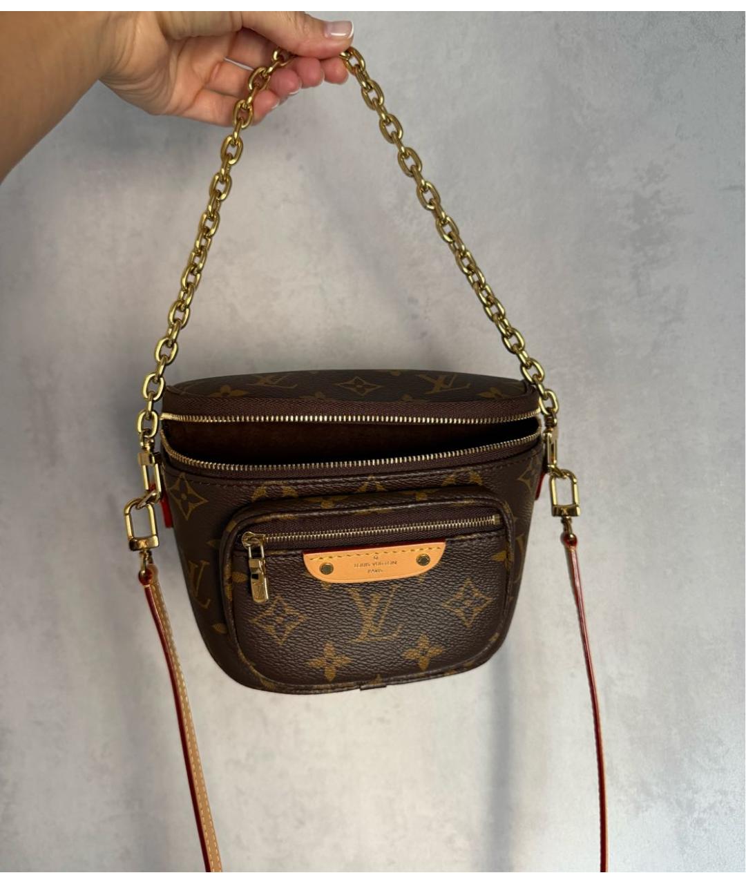 LOUIS VUITTON Коричневая сумка через плечо, фото 6