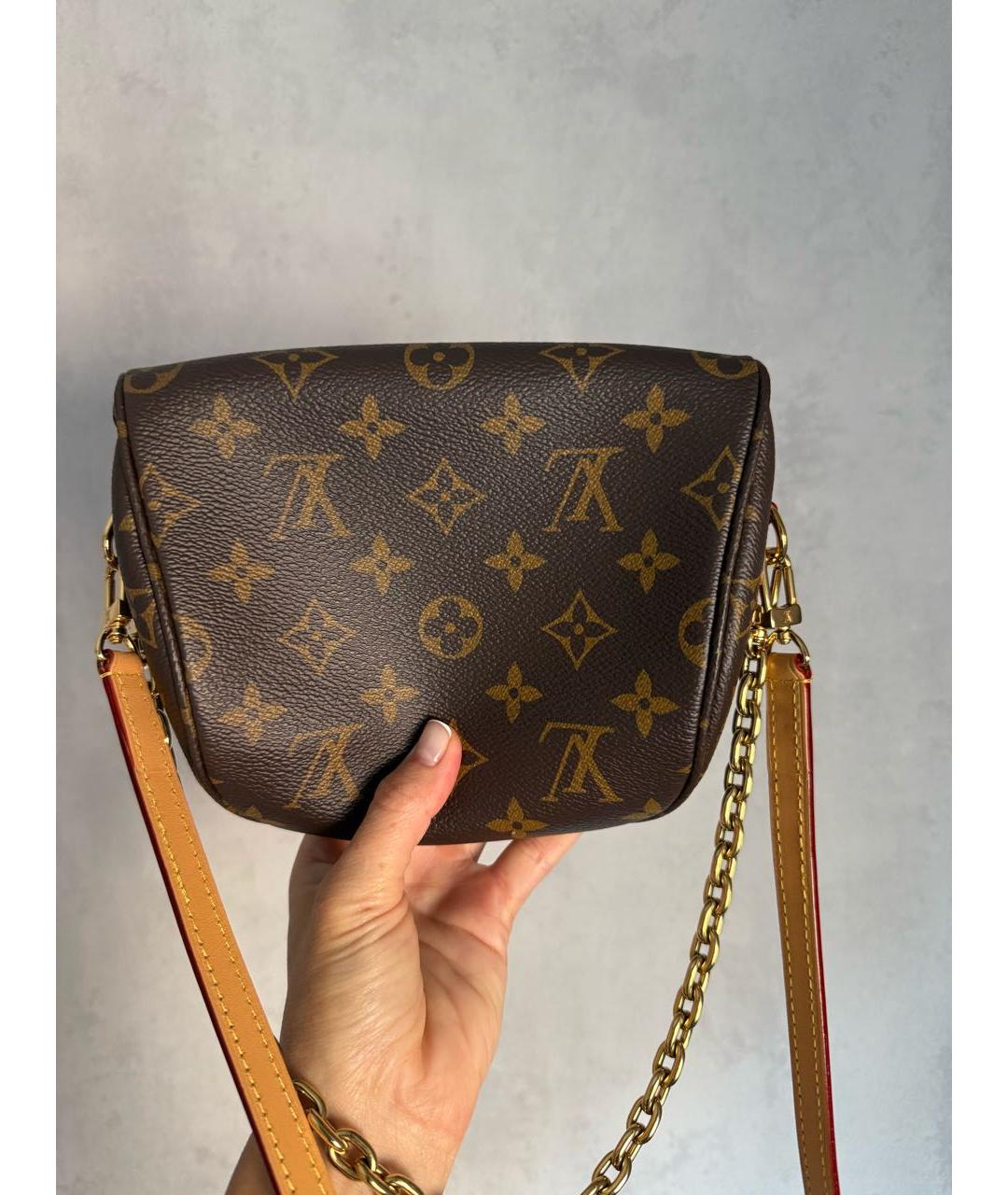 LOUIS VUITTON Коричневая сумка через плечо, фото 3