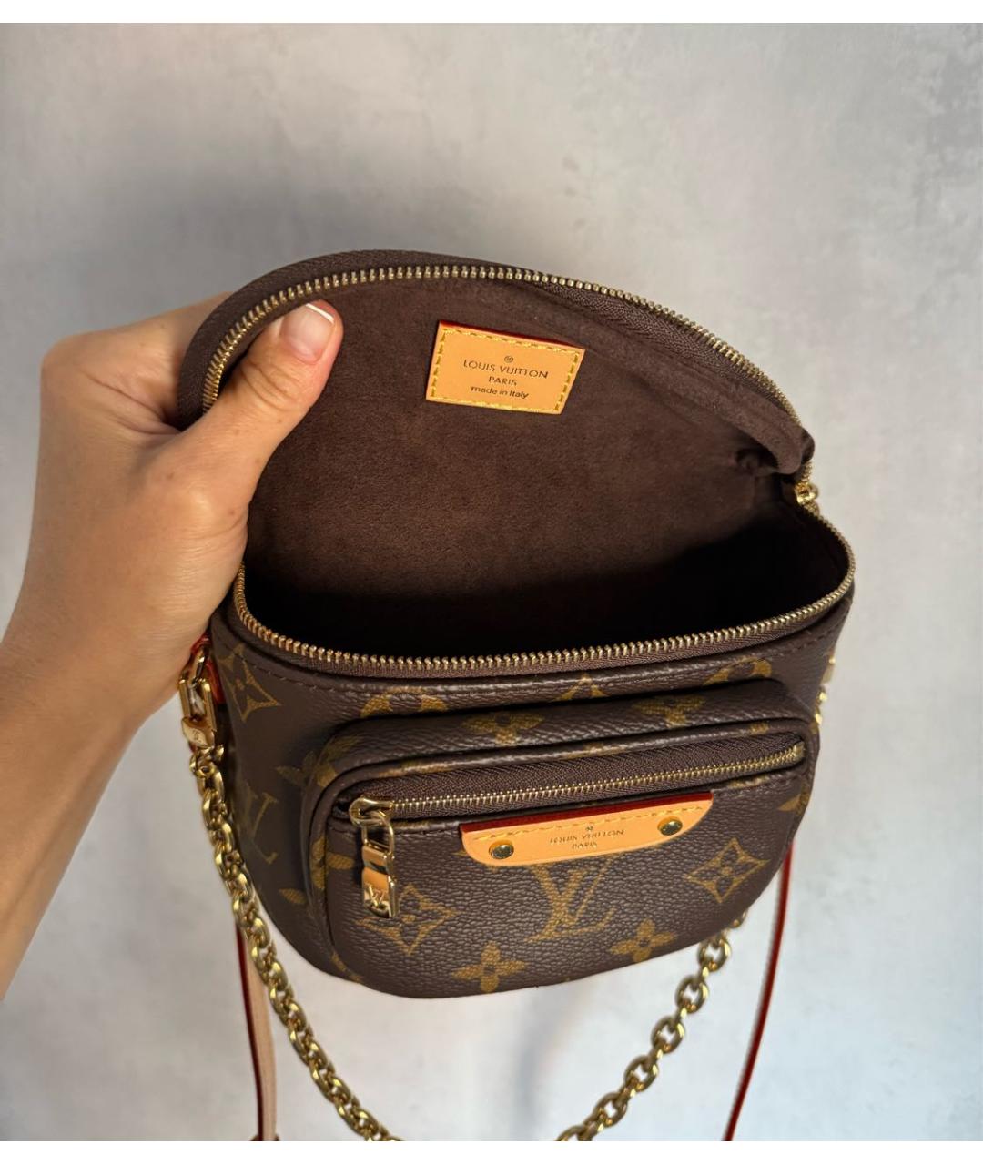 LOUIS VUITTON Коричневая сумка через плечо, фото 4