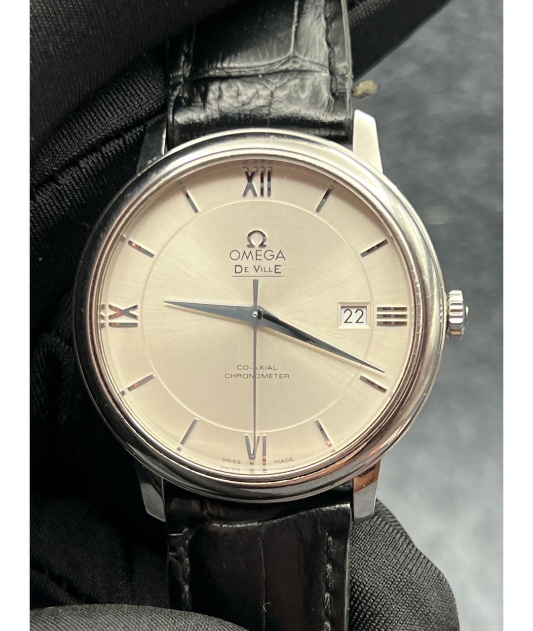 OMEGA Серебряные металлические часы, фото 2