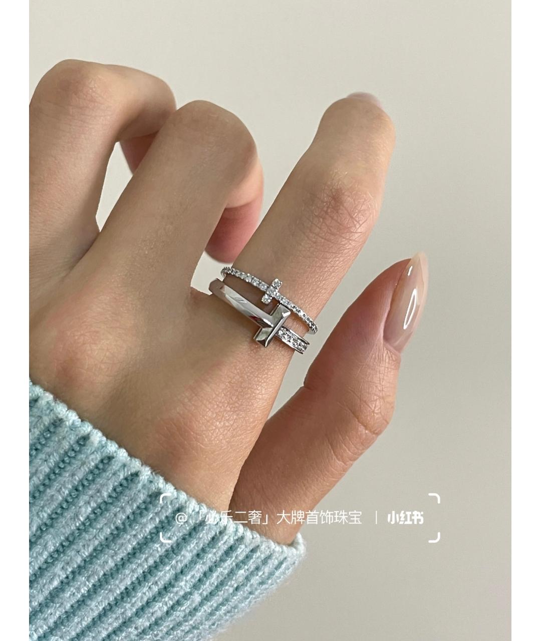 TIFFANY&CO Серебряное кольцо из белого золота, фото 8