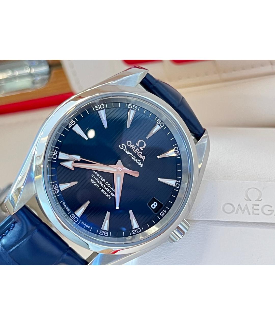 OMEGA Серебряные металлические часы, фото 4