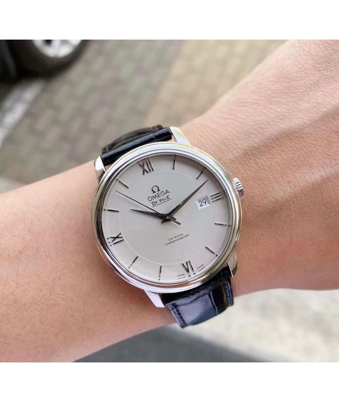 OMEGA Серебряные часы, фото 5