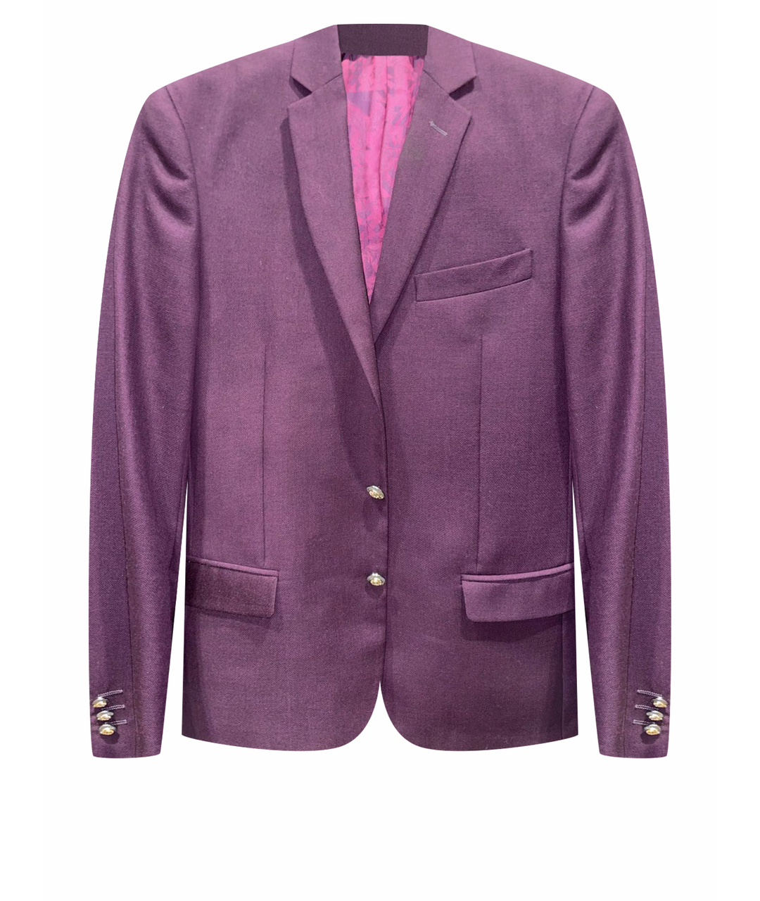 VERSACE COLLECTION Фиолетовый шерстяной пиджак, фото 1
