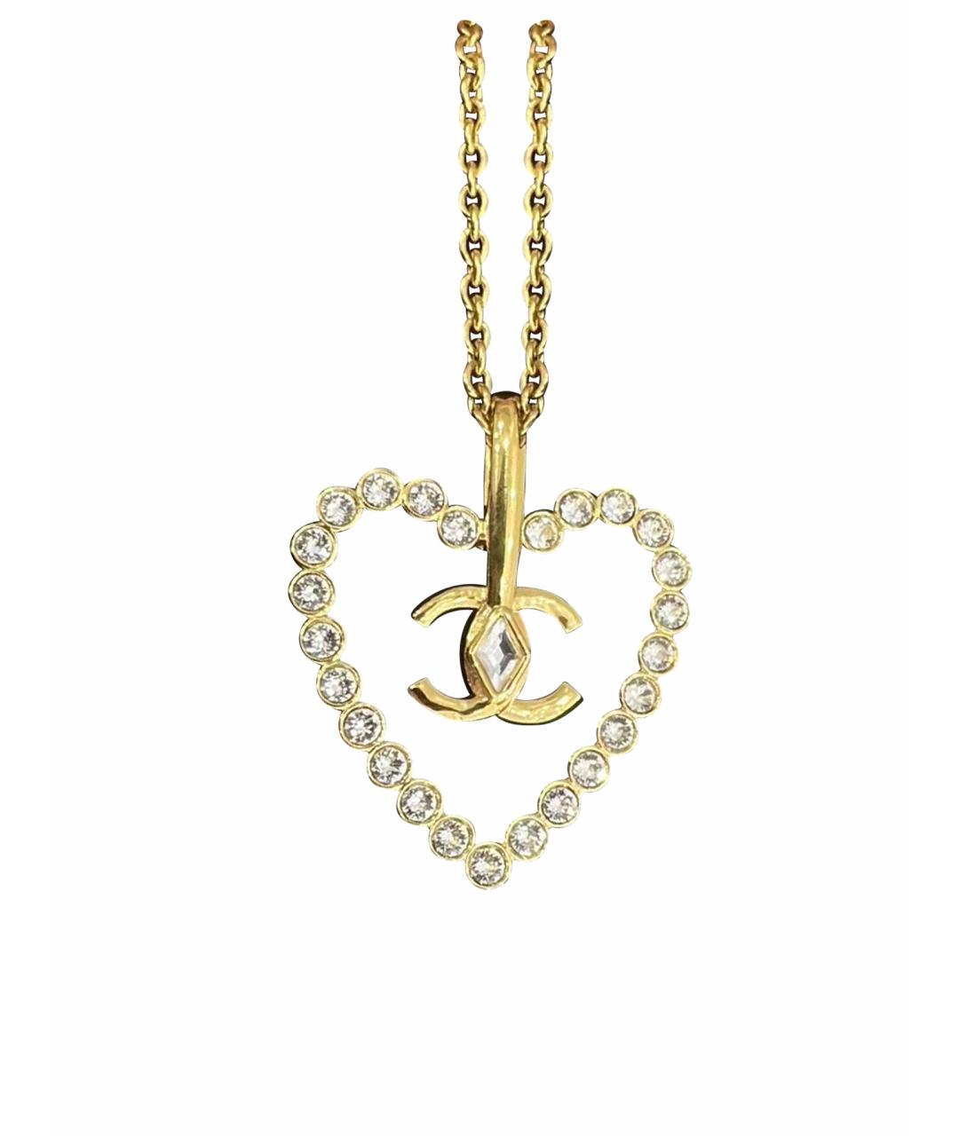 CHANEL Золотая металлическая подвеска, фото 1