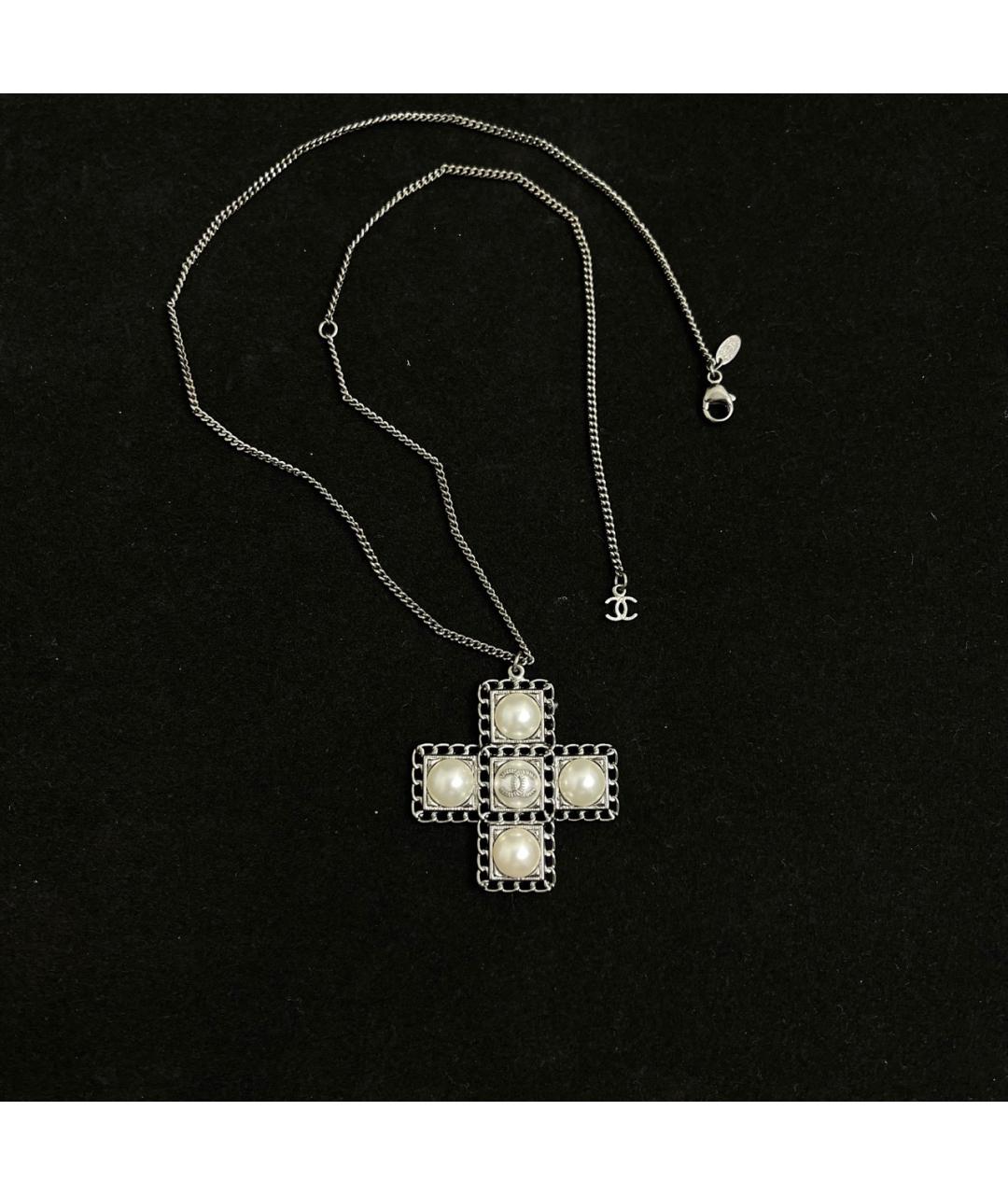 CHANEL Серебряная металлическая подвеска, фото 2