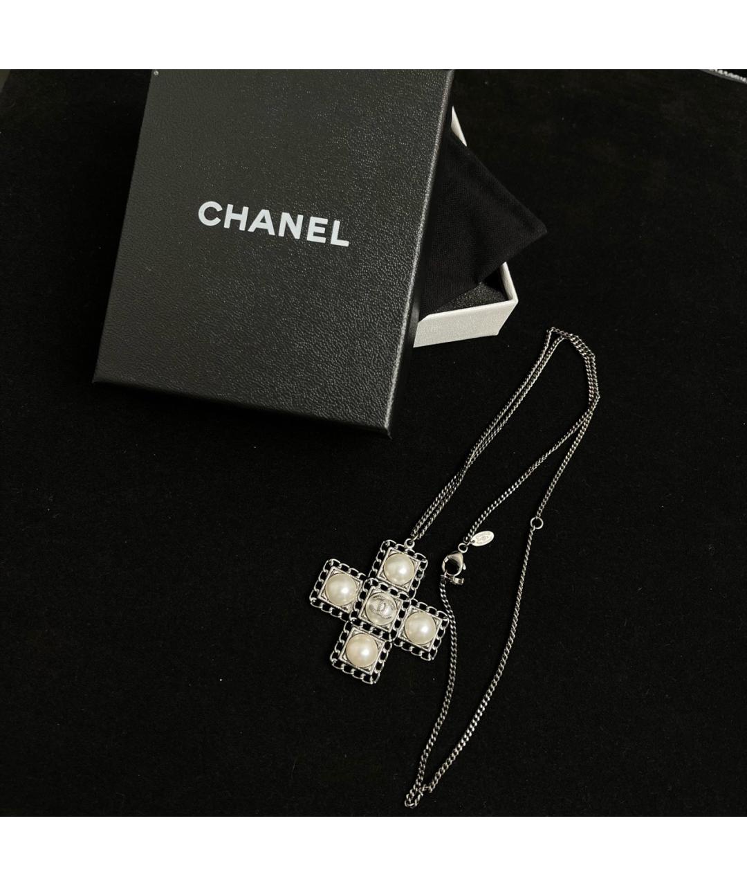 CHANEL Серебряная металлическая подвеска, фото 3