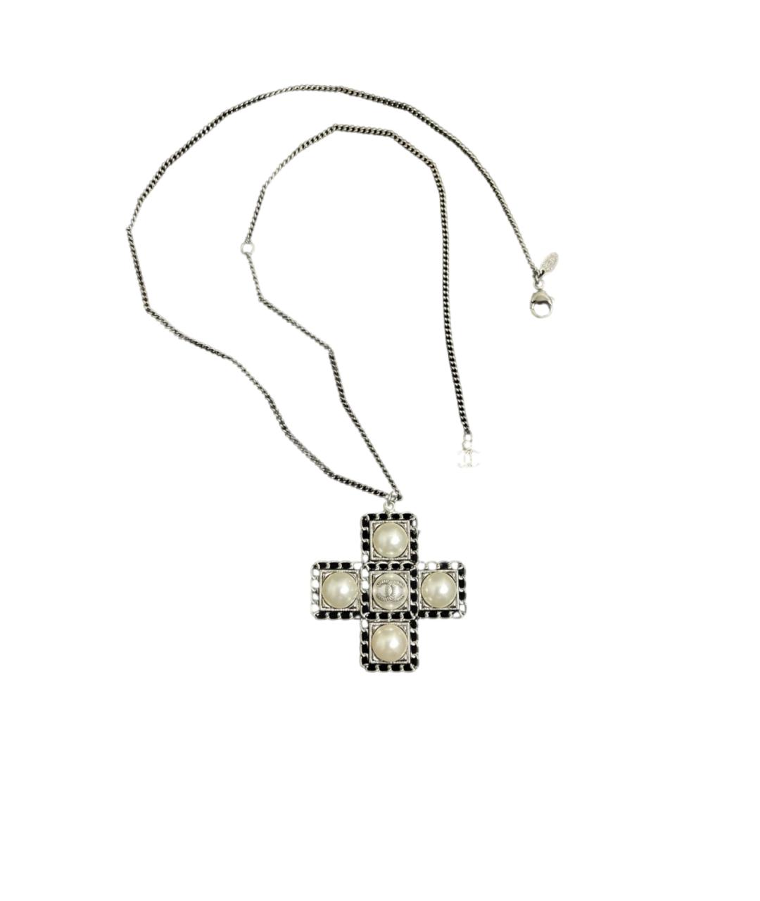 CHANEL Серебряная металлическая подвеска, фото 1