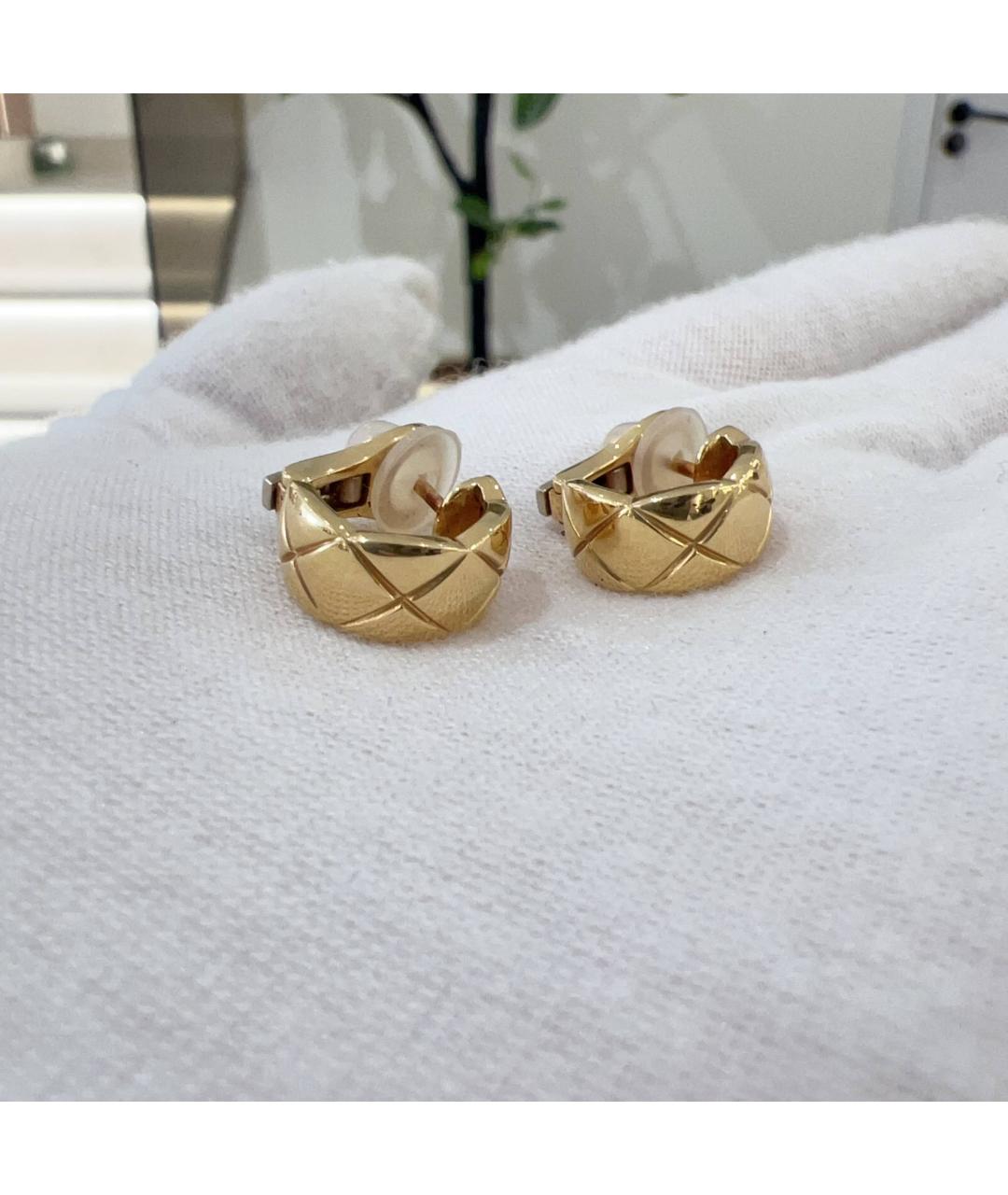 CHANEL Золотые серьги, фото 3