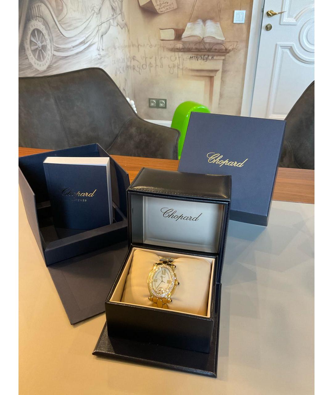 CHOPARD Желтые часы из желтого золота, фото 5