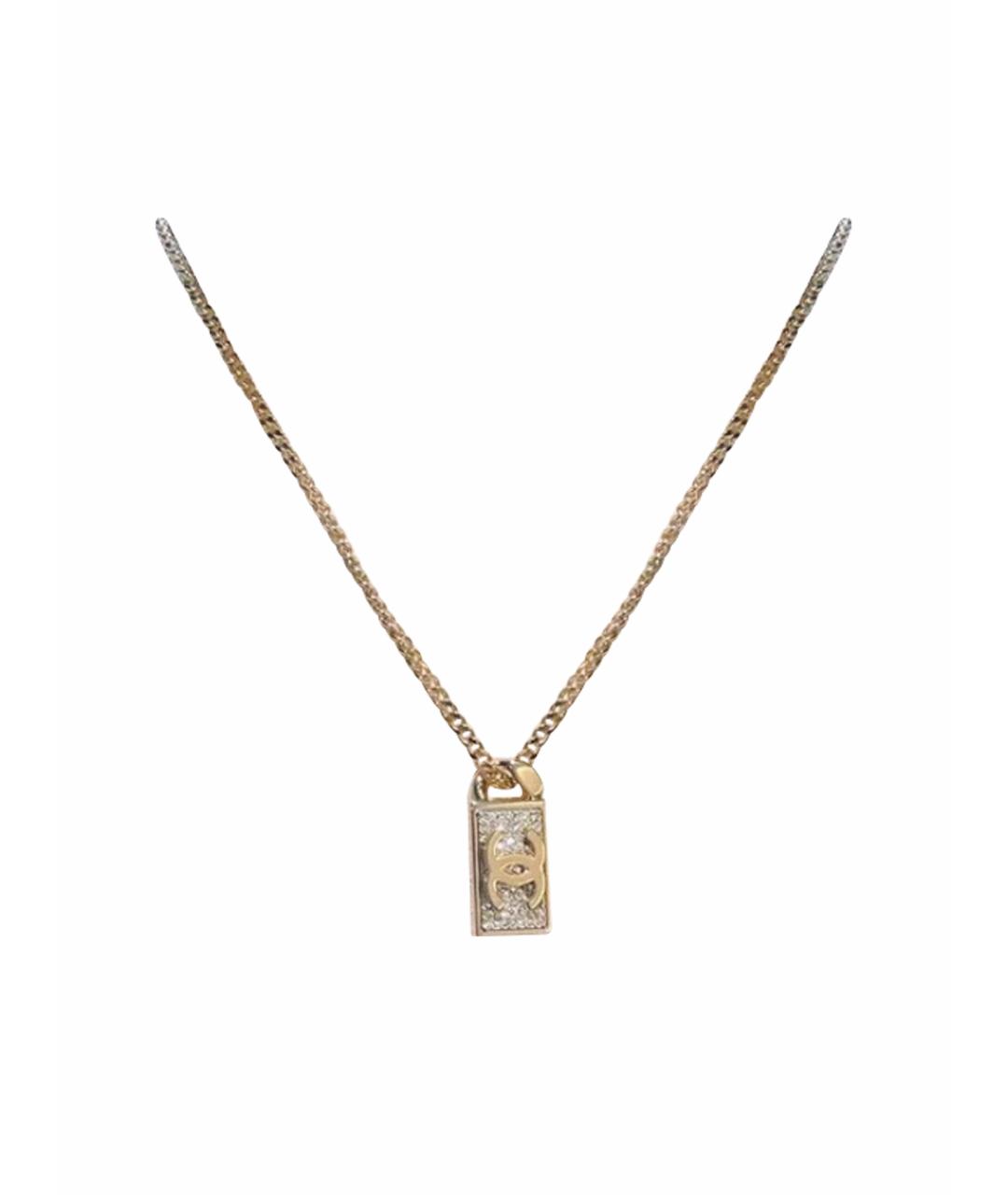 CHANEL Золотая металлическая подвеска, фото 1