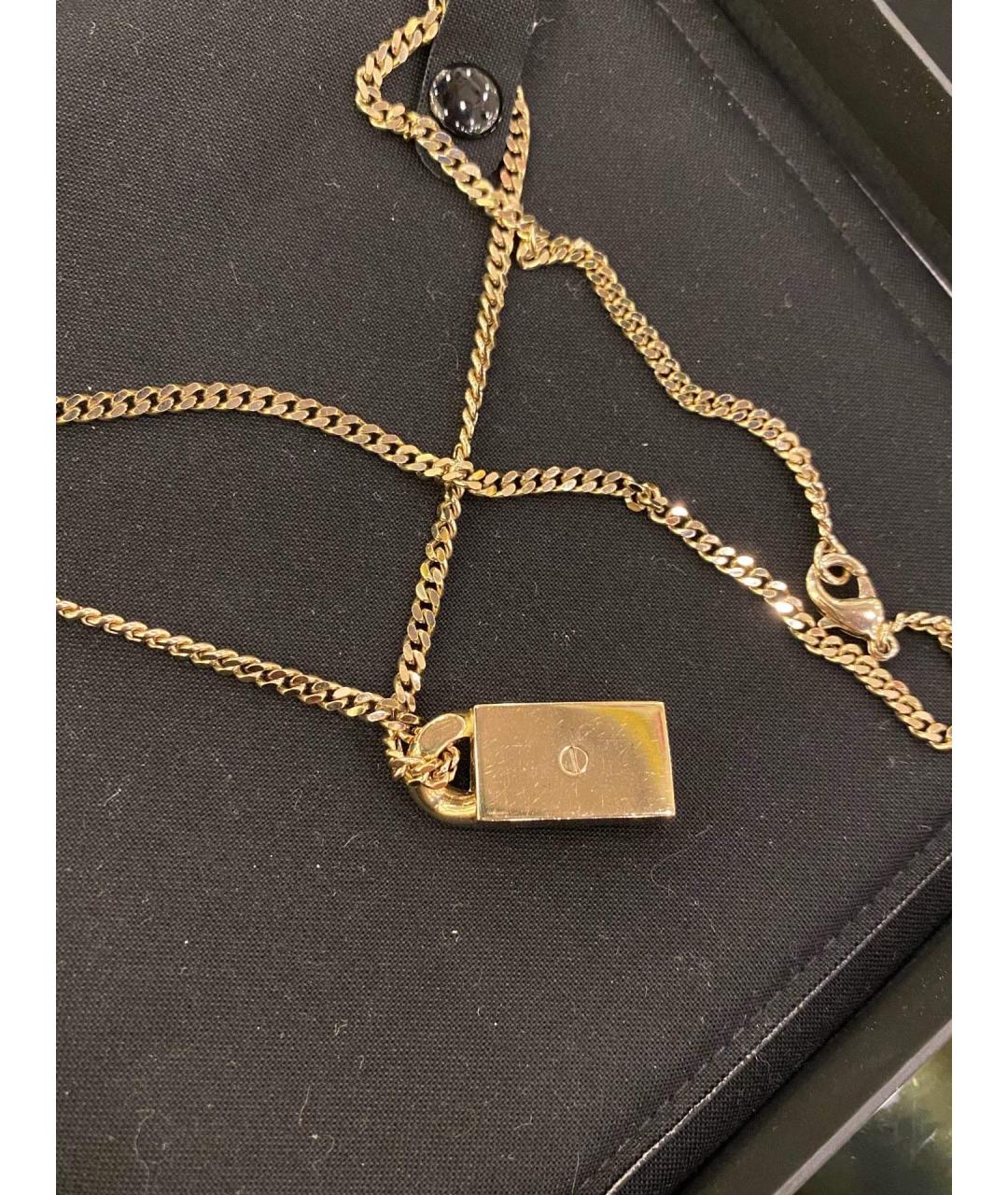CHANEL Золотая металлическая подвеска, фото 6