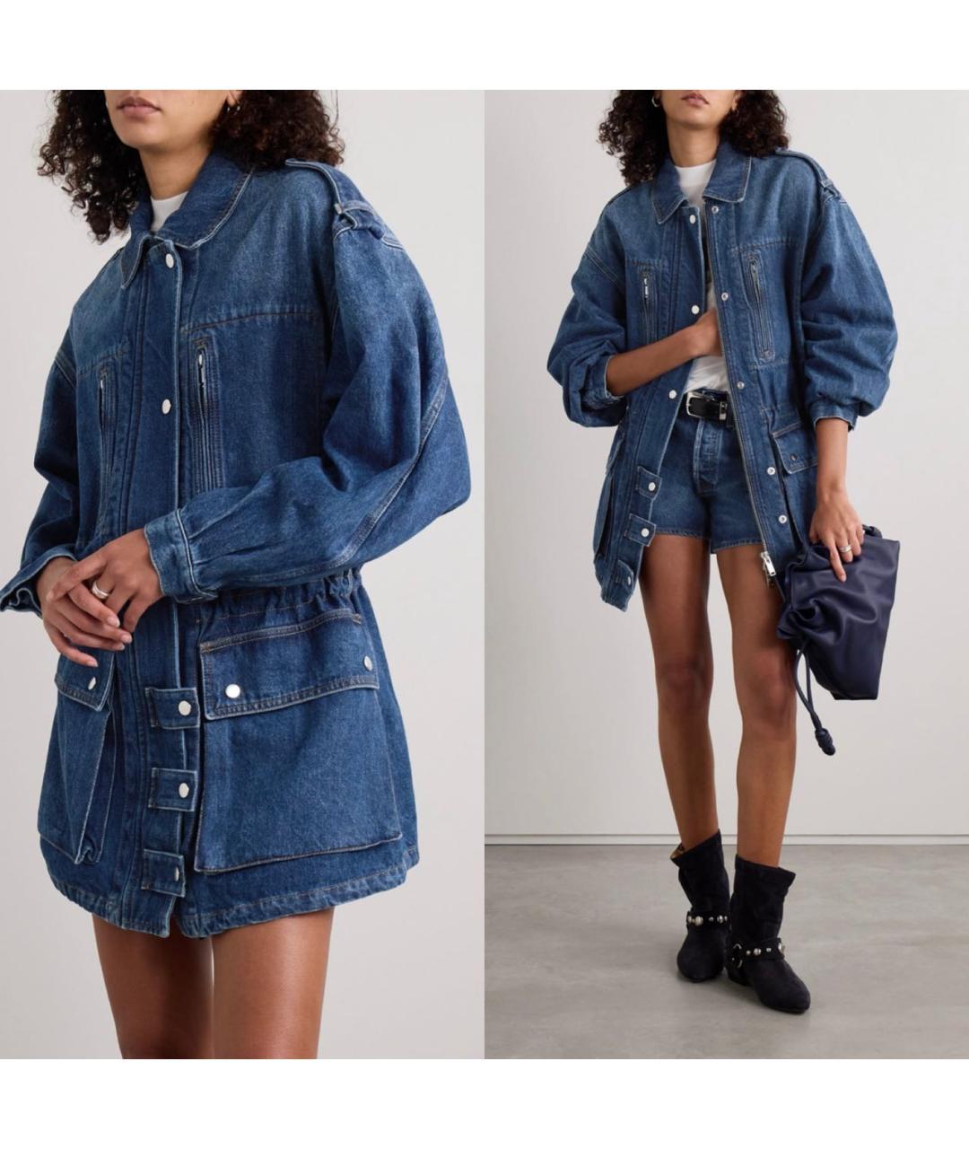 ISABEL MARANT ETOILE Синяя деним куртка, фото 7
